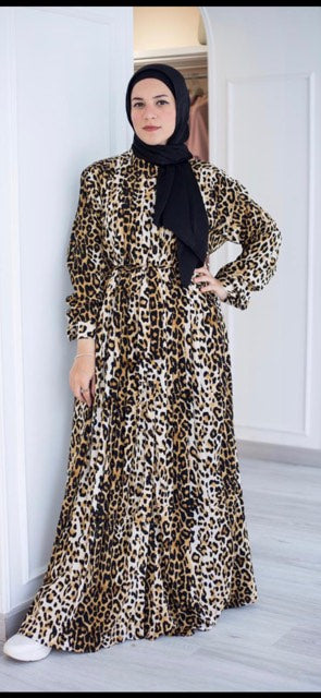 Tiger Print Dress – Oriental Modesty Fashion
