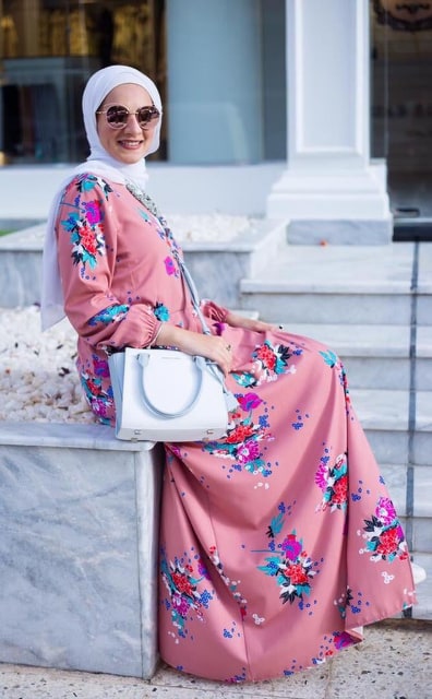 Pink colored Flowers Dress