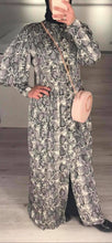 Load image into Gallery viewer, Grey Snake Print Dress